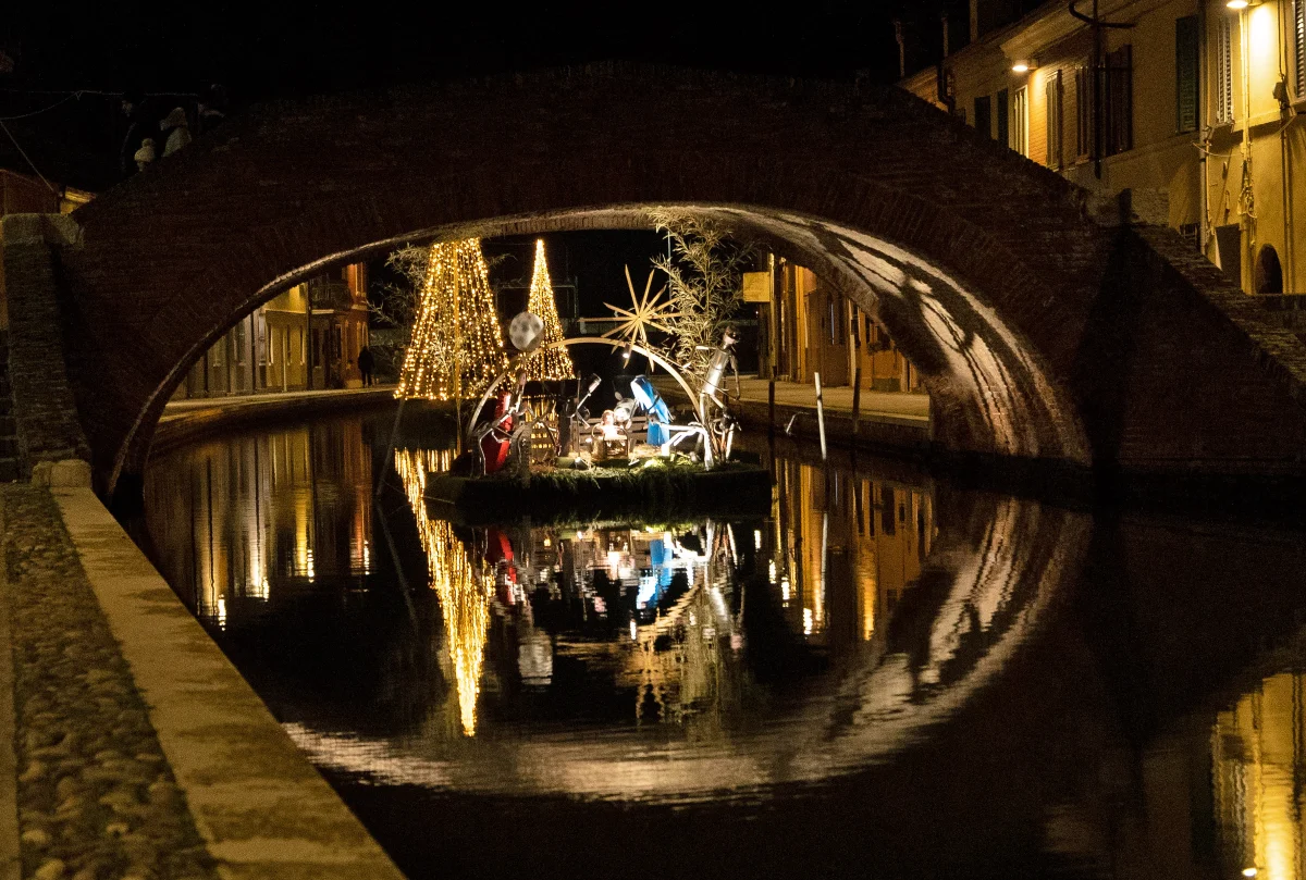 Comacchio presepi sull'acqua